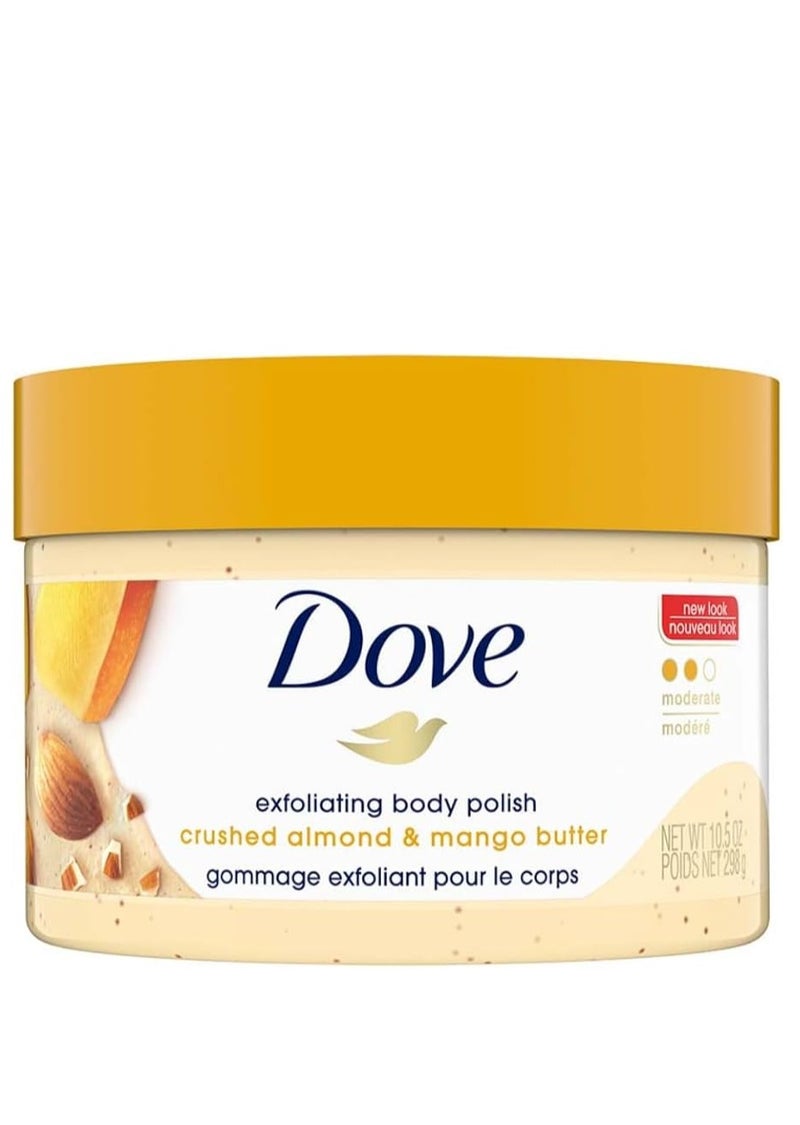 دوف مقشر وملمع للجسم باللوز والمانجو 298 جرام